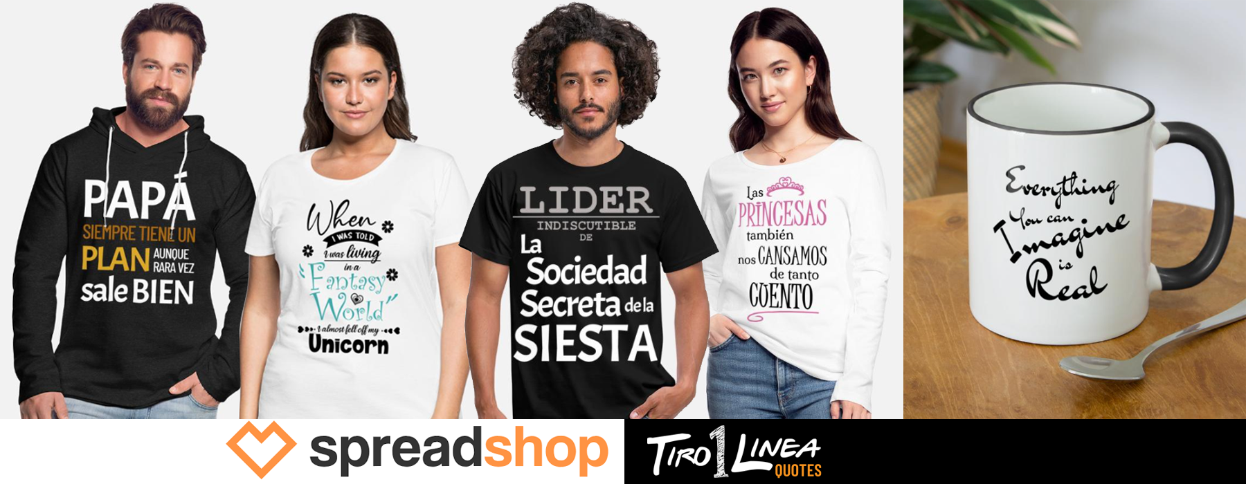 Tienda Spreadshop Tiro1Linea Quotes